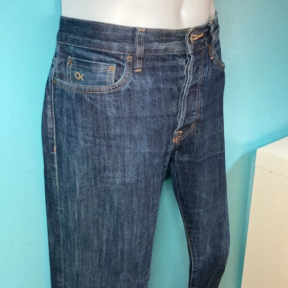 Outerknown Ambassador S.E.A Mens Jeans 31 X 32 Organic Cotton Slim Dark Denim